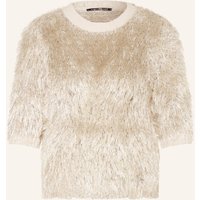 LUISA CERANO Strickshirt Mit Glitzergarn gold