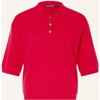 LUISA CERANO Strick-Poloshirt Mit 3/4-Arm rot