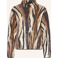 monari Pullover Mit Schmucksteinen grau