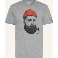 Super.Natural Super.Natural T-Shirt Sailor Mit Merinowolle grau