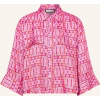 SEM PER LEI Sem Per Lei Hemdbluse Aus Seide Mit 3/4-Arm pink