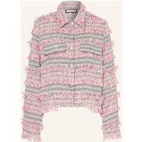 SEM PER LEI Sem Per Lei Kastenjacke Aus Bouclé Mit Glitzergarn rosa