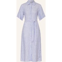 Gant Gant Hemdblusenkleid Aus Leinen blau