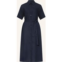 Gant Gant Hemdblusenkleid Aus Leinen blau