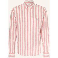 Gant Gant Hemd Regular Fit Mit Leinen rot