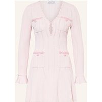 self-portrait Self-Portrait Strickkleid Mit Schmuckperlen pink