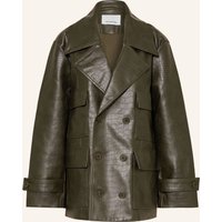 The Frankie Shop The Frankie Shop Jacke Stanton In Lederoptik gruen