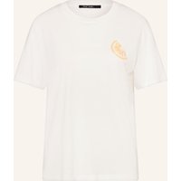 MARC AUREL Marc Aurel T-Shirt Mit Schmuckperlen weiss