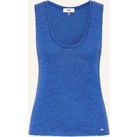 CINQUE Stricktop Ciliv Mit Leinen blau