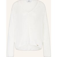 CINQUE Pullover Cimaori Mit Leinen weiss
