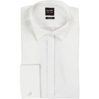 Olymp Smoking-Hemd Level Five Body Fit Mit Umschlagmanschette weiss