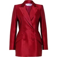 McQUEEN Mcqueen Longblazer Aus Seide rot