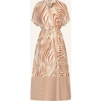 mint & mia Mint & Mia Langes Leinen Kleid braun