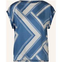 mint & mia Mint & Mia Bedrucktes Satin Shirt blau