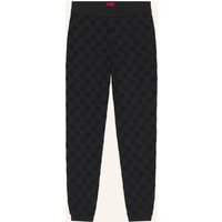 HUGO Loungewear Unterteil Terrymonogram_Pants schwarz