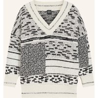 Boss Pullover Fucsia Relaxed Fit beige