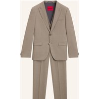 HUGO Business Anzug Arti/Hesten241V1X Extra-Slim Fit beige