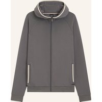Boss Loungewear Jacke Sense Hooded Jacket Regular Fit grau
