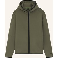 Boss Sweatshirt Sw_Snug Fz Hood Relaxed Fit gruen