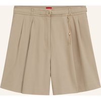 HUGO Casual Hose Henisea-1-W Straight Fit braun