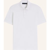 Boss Strick-Poloshirt Parris Aus Leinen weiss