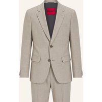 HUGO Business Anzug Henry-getlin253x Slim Fit braun