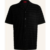 HUGO Hugo Business Hemd Ellino Relaxed Fit schwarz