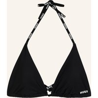 HUGO Bikini-Oberteil Pure Triangle Regular Fit schwarz