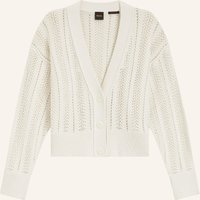 Boss Strickjacke C_Famiens Relaxed Fit beige
