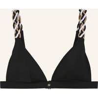 Boss Boss Bikini-Oberteil Triangle_Boss Braid Regular Fit schwarz