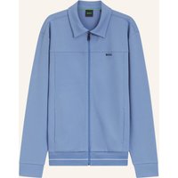 Boss Sweatshirt Sw_Member Fz Relaxed Fit blau