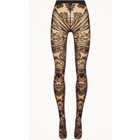 Wolford Strumpfhose Paisley Tattoo Tights braun