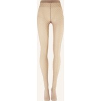 Wolford Wolford Strumpfhose Velvet Net Illusion Tights beige