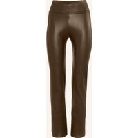 Wolford Hose Edie In Lederoptik braun