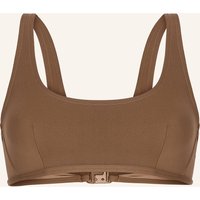 Wolford Bikini Oberteil Scoop Neck Top Bikini Top braun
