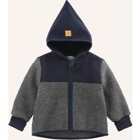 hessnatur Hessnatur Wollwalk Jacke grau