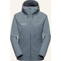 mammut Softshell-Jacke Ultimate Comfort So Hooded grau