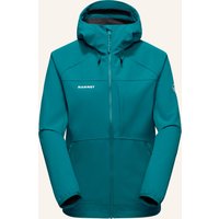 mammut Softshell-Jacke Ultimate Comfort So Hooded gruen