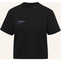 mammut Mammut Mammut Base Cropped T-Shirt Women Glacier schwarz