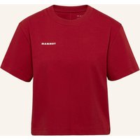 mammut Mammut Mammut Base Cropped T-Shirt Women Mini Logo rot