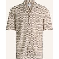 JOOP! JEANS Kurzarm-Hemd Regular Fit beige