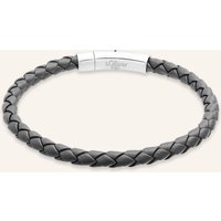 s.Oliver Armband Aus Echtleder grau