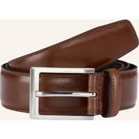 Strellson Gürtel Ledergürtel, Schwarz braun