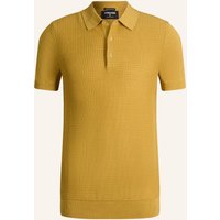 Strellson Strick-Poloshirt Adrian gelb