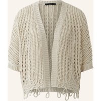 Oui Strickjacke beige