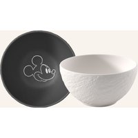 Villeroy & Boch Villeroy & Boch Müslischale, 2-Teilig Manufacture Rock - Mickey Mouse schwarz