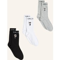Karl Lagerfeld 3er-Pack Socken schwarz