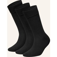 DillySocks Dillysocks 3er-Pack Socken One Color Smooth schwarz