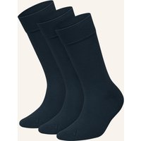 DillySocks Dillysocks 3er-Pack Socken One Color Smooth blau