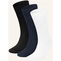DillySocks Dillysocks 3er-Pack Socken Premium Ribbed Collection schwarz